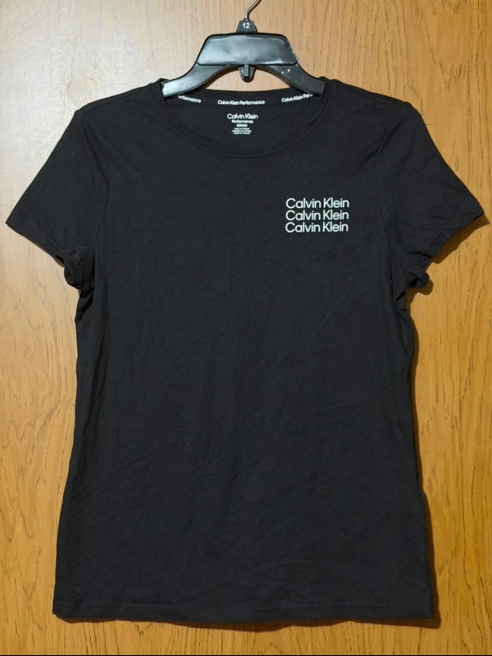 Calvin Klein Performance Black Short Sleeve Logo Tee